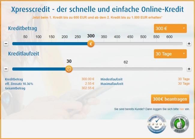 Скриншот микрокредиты в Германии