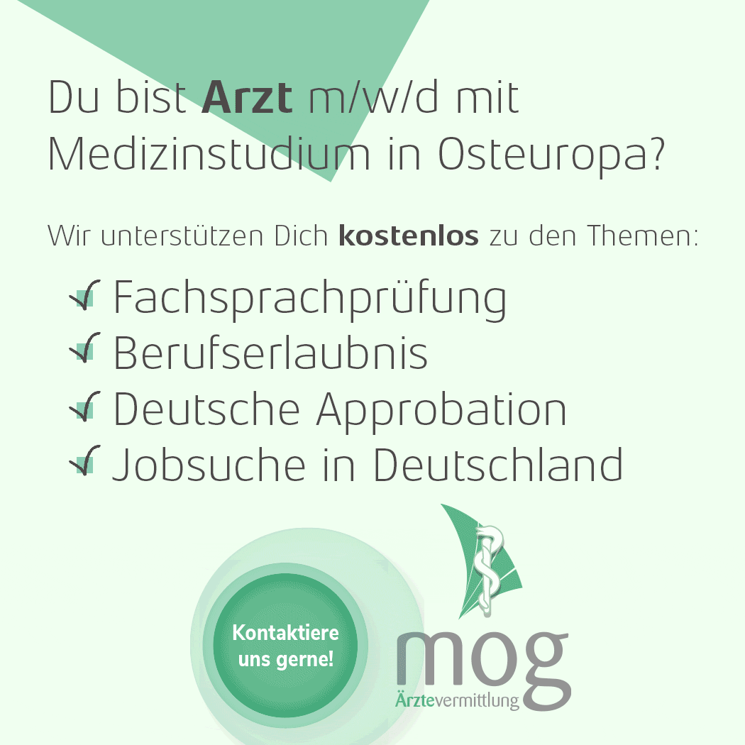 Поиск работы врачам в клиниках Германии MOG Ärztevermittlung