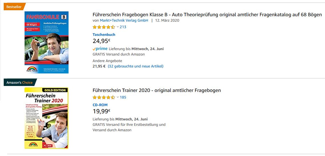 Тренажёры для водителей и билеты на Amazon Amazon водительское удостоверение