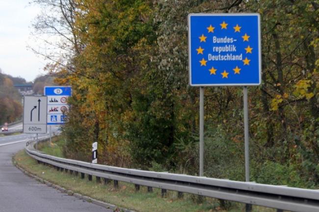 Знак границы Германии