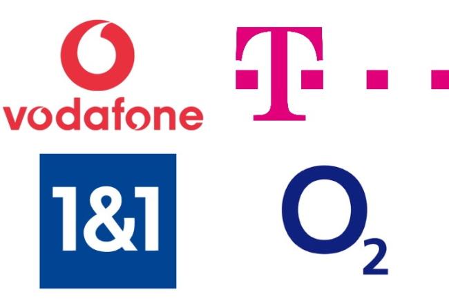 Логотипы немецких провайдеров интернета