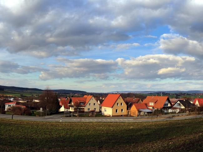 Вид на Фридланд. Панорама лагеря Фридланд.