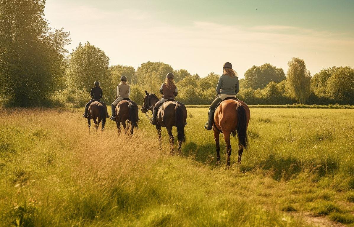 Проживание на ферме: тишина, природа и свежие продукты. Фотография с катанием на лошадях в Германии.
