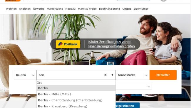ImmobilienScout24 - главный немецкий сайт недвижимости