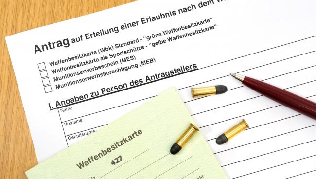 Зарос на лицензию на оружие в Германии