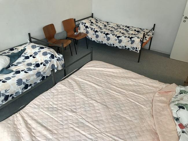 Спальня на четверых в гамбургской общаге