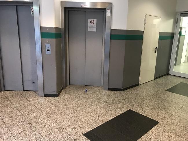 Лифт в общежитии в Германии