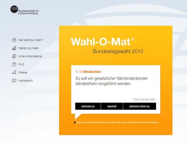 Приложение Wahl-o-Mat