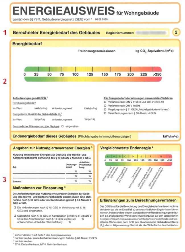 Energieausweiss вторая страница.