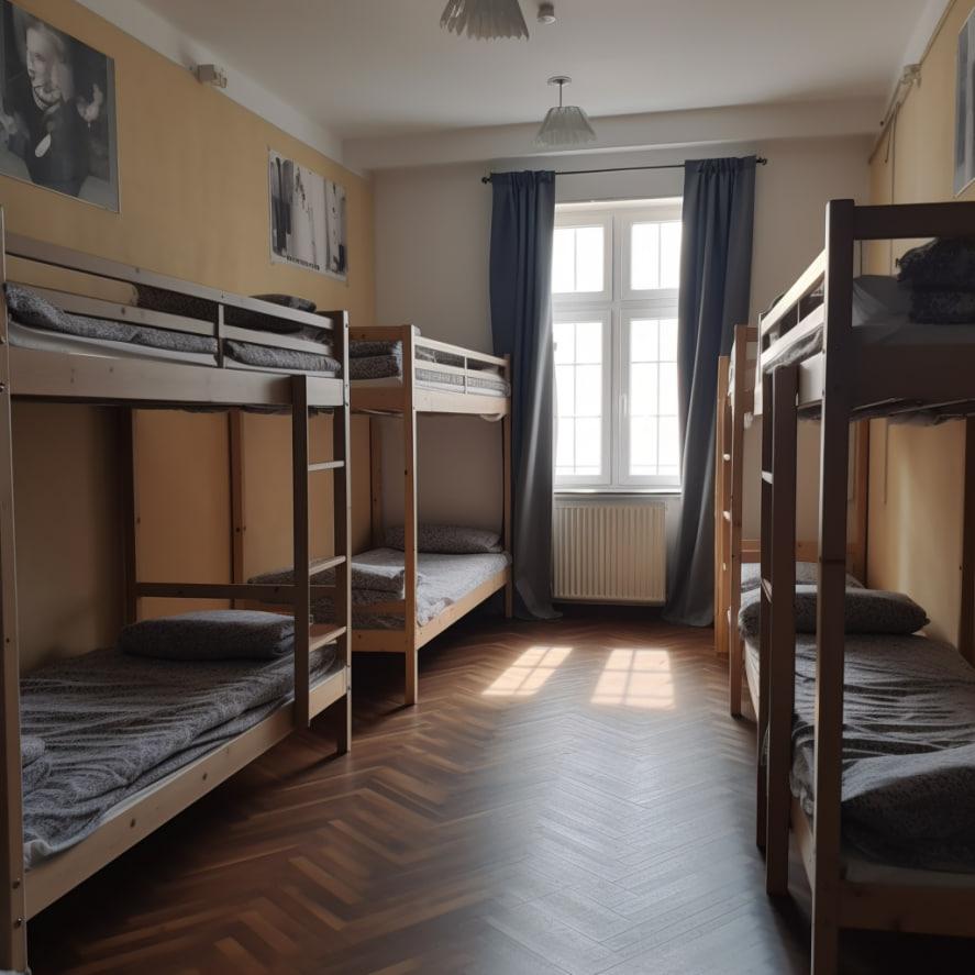 Удобное бюджетное жильё, койко-места и отдельные комнаты. Фотография комнаты в хостеле.