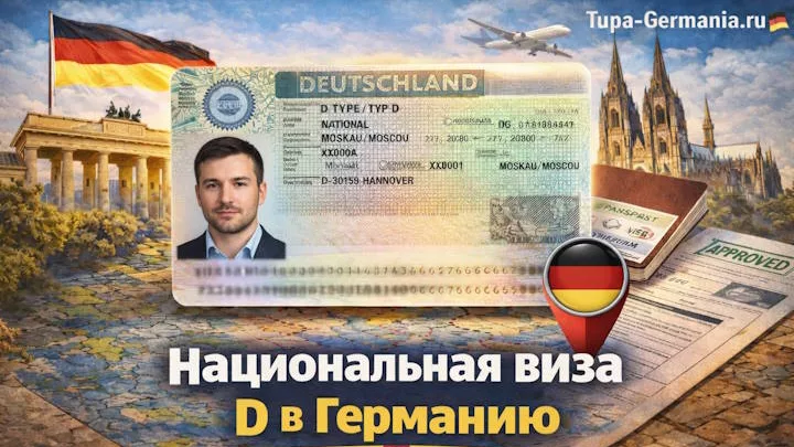 Национальная немецкая виза типа Д