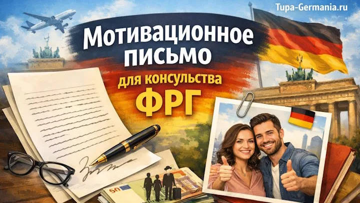 Соискатель пишет мотивационное письмо на немецком