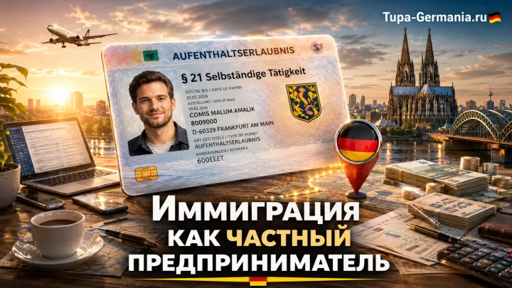 Частный предприниматель иммигрировал в Германию