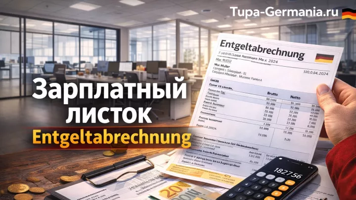 Расчётный лист по зарплате в Германии