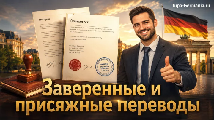 Перевод документов на немецкий с нотариальным заверением
