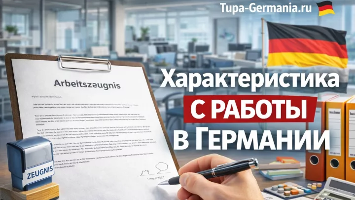 Сотрудник отдела кадров в Германии внимательно изучает Arbeitszeugnis кандидата