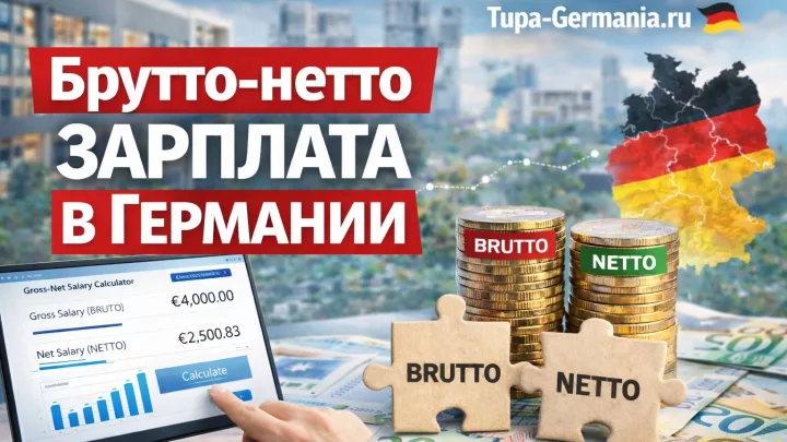 Подсчёт нетто зарплаты в Германии