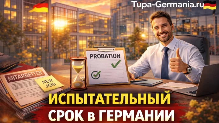 Начинающий немецкий работник на испытательном сроке.