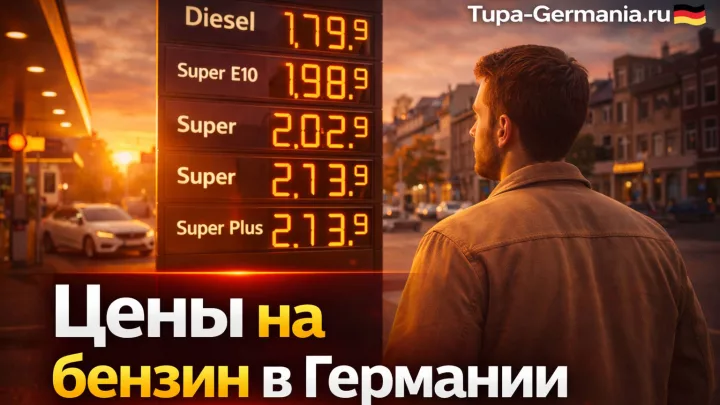Немецкая автозаправка в городе