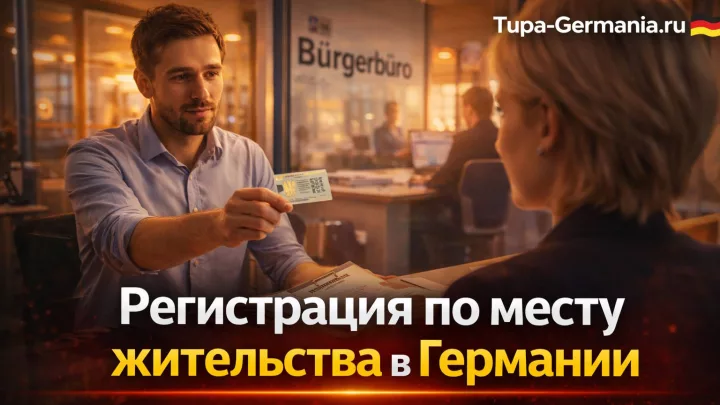 Мигрант пришёл в бюргербюро для регистрации в Германии