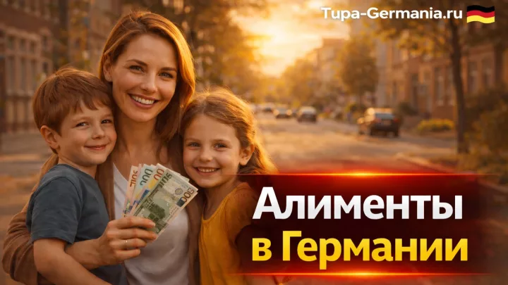 Дети с матерью получили алименты в Германии
