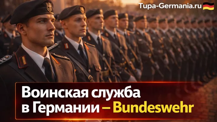 Современные немецкие солдаты на построении