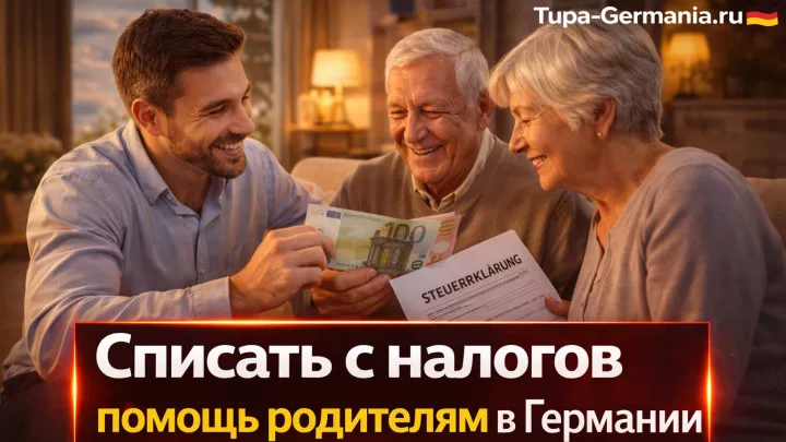 Списание с немецких налогов помощи родственникам