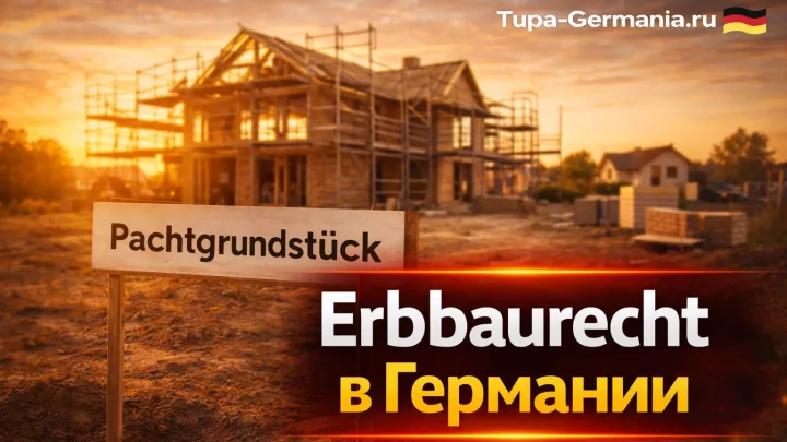 Участок взятый в пахт для постройки дома в Германии