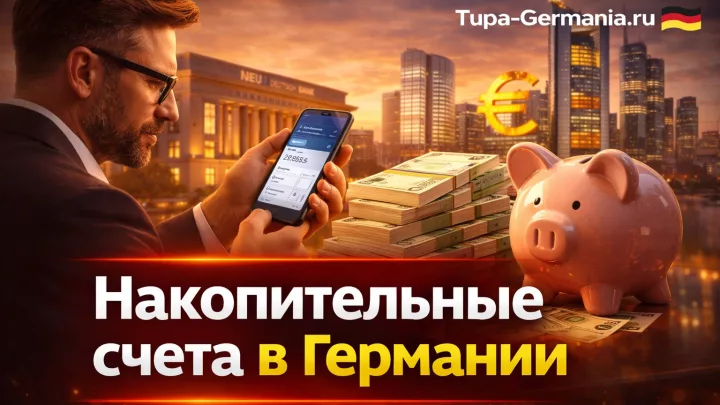 Накопление денег в банке в Германии