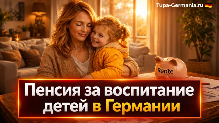 Мама воспитывает ребёнка и зарабатывает пенсию