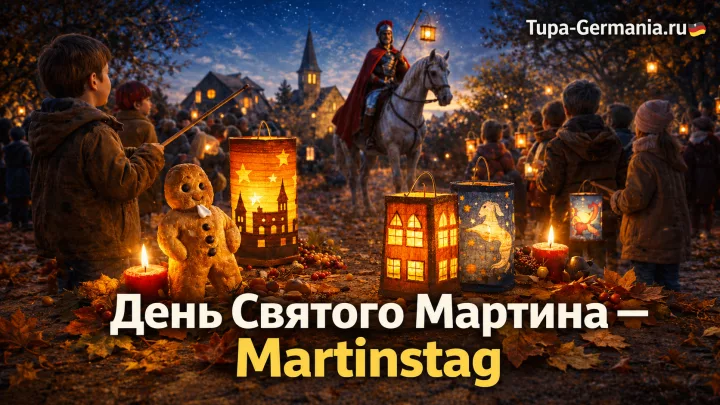 Ночные фонари латерне на день Мартина