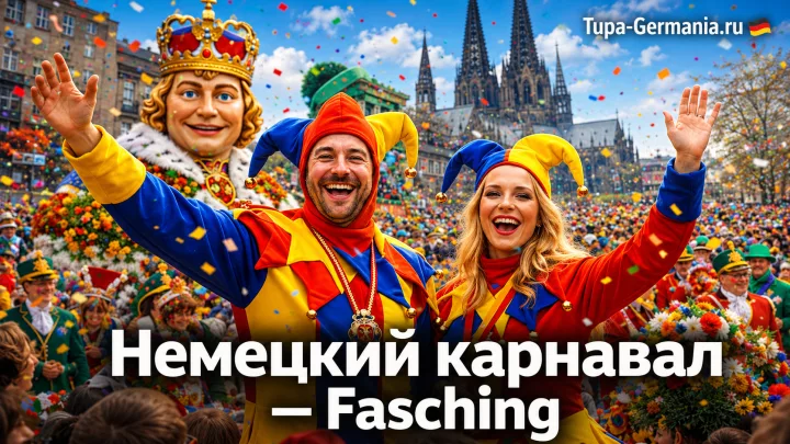 Карнавальное шествие в Германии на фашинг