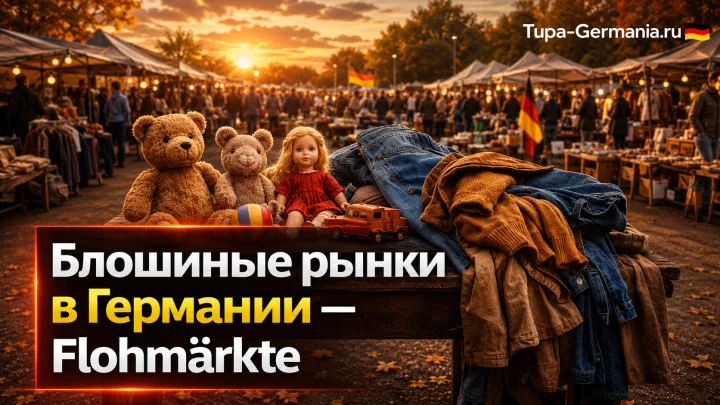 Товары на немецком блошином рынке