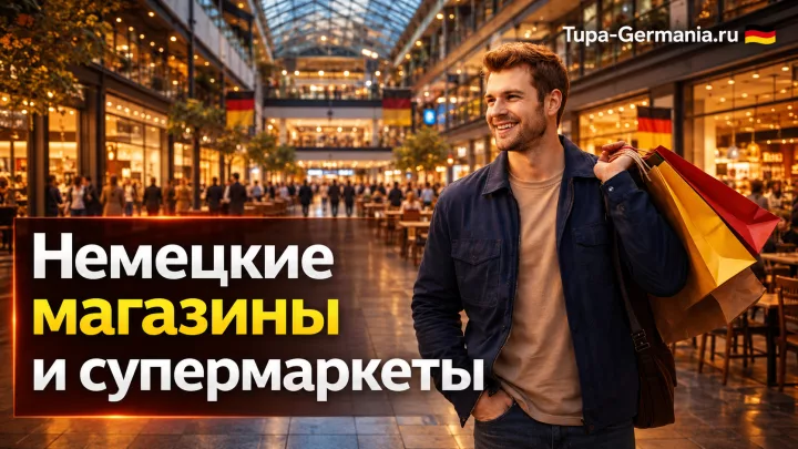 Покупатель в немецком торговом центре