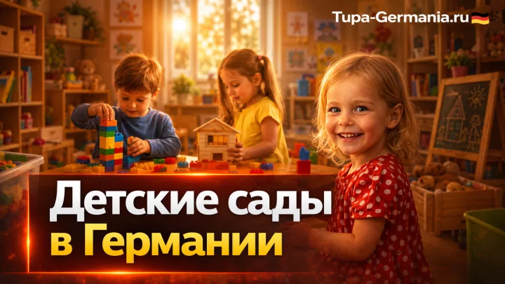 Дети в немецком детсадике