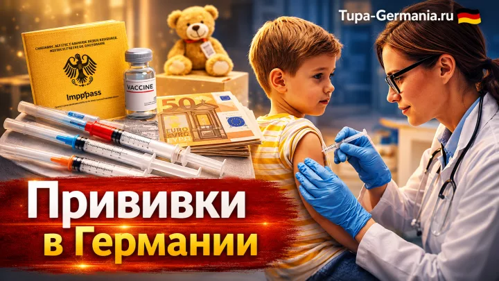 Вакцина инъекция в кабинете у немецкого врача
