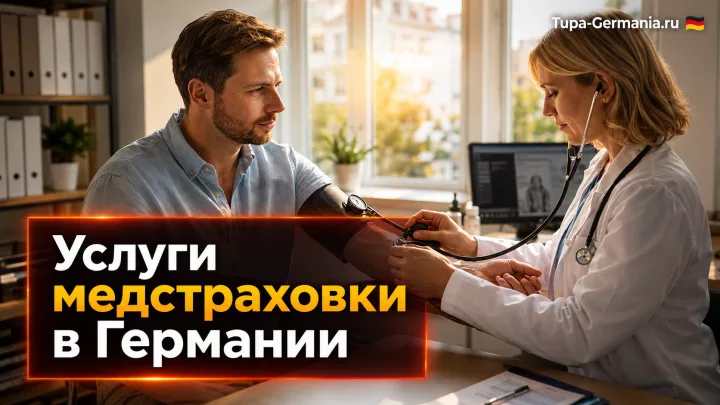 Пациент в Германии получает услуги врача