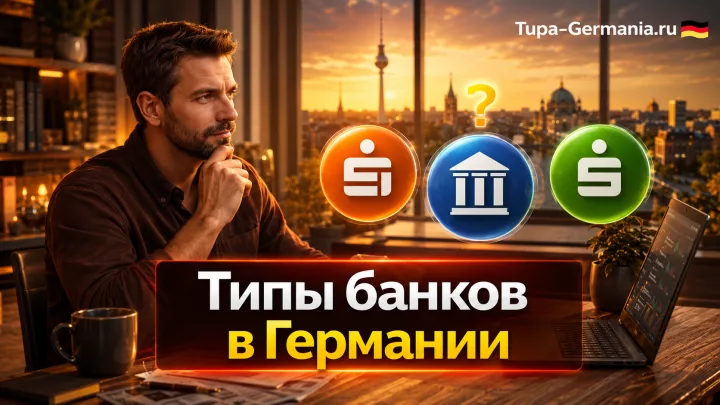 Житель в Германии изучает, какие банки существуют