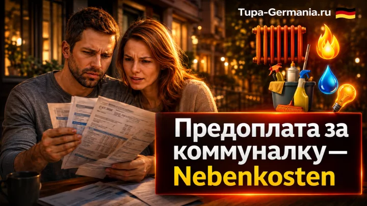 Семейная пара в Германии открывают конверт со счетами за коммуналку