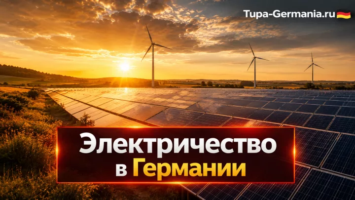 Поля с солнечными батареями в Германии