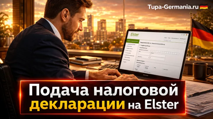 Консультант заполняет декларацию в Elster