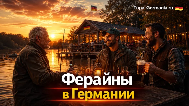Немцы проводят время в ферайне рыболовов