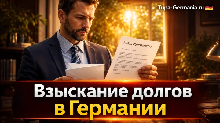 Житель Германии получил письмо от коллекторов долгов.