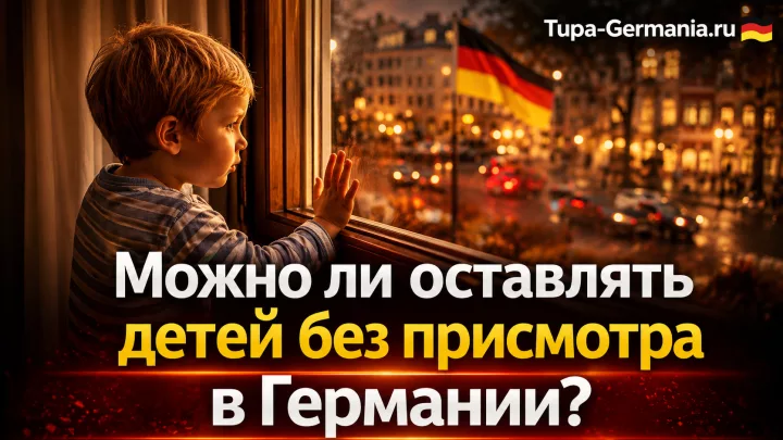 Ребёнок в Германии остался один без присмотра