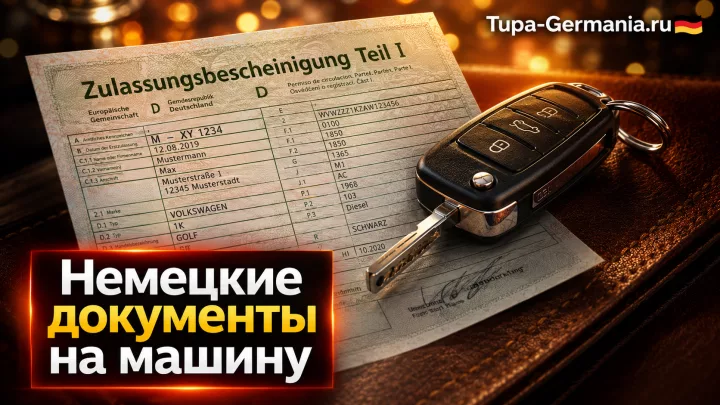 Немецкие документы на автомобиль