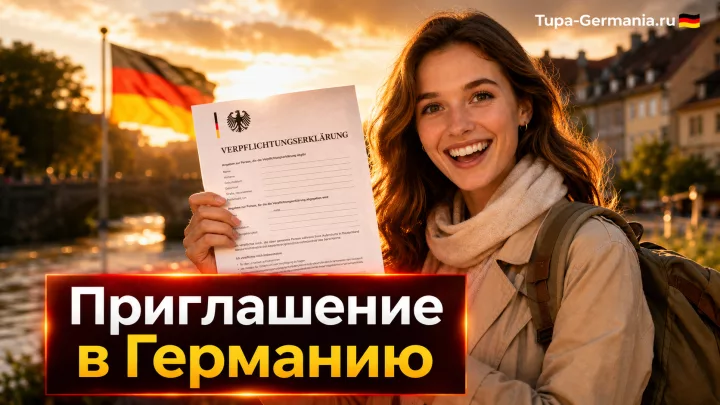 Женщина-турист получила из Германии приглашение Verpflichtungserklärung