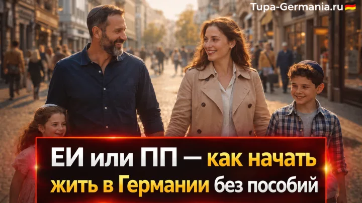 Семья еврейских иммигрантов приехала жить в Германию на свои сбережения
