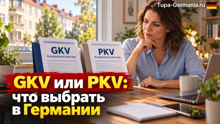 Состоятельная женщина выбирает между PKV и GKV