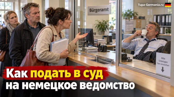 Немецкий чиновник отлынивает от работы.
