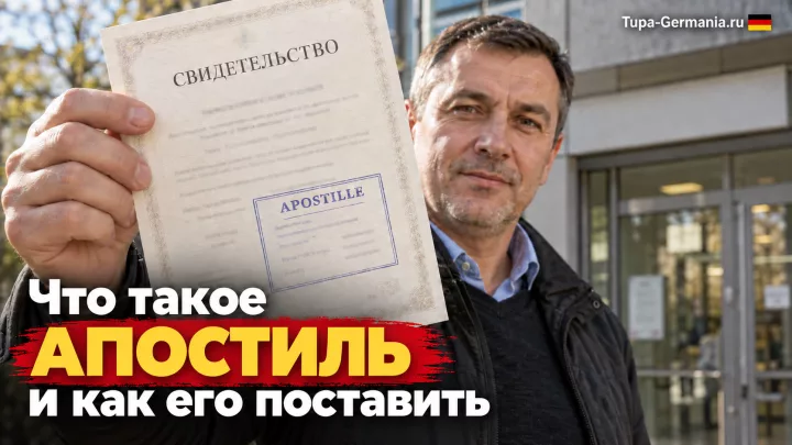 Апостиль на документе поставлен в России